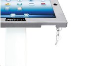 iPad-Bodenständer mit Firmen-Branding iPad-Bodenständer mit Firmen-Branding