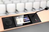 Konferenzsystem uniCOS von Televic auf dem Markt