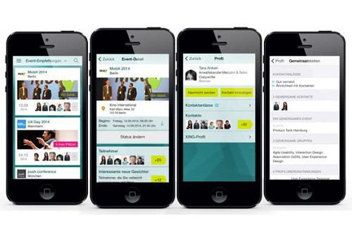 Erweiterung der Funktionen der Xing Events App