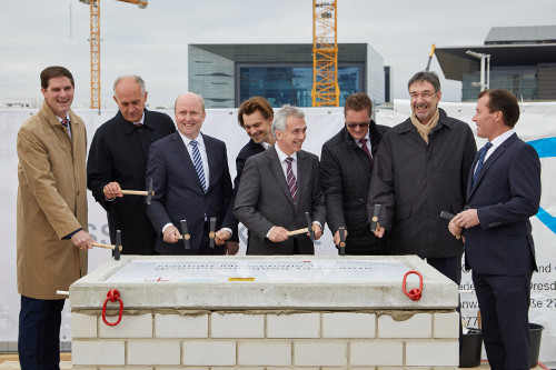 Messe Frankfurt: Grundsteinlegung für die neue Messehalle 12