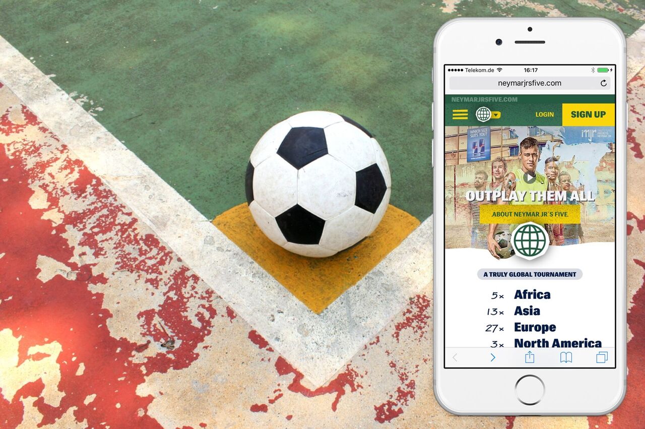 Tickaroo entwickelt interaktive Online-Plattform für „Neymar Jr’s Five“