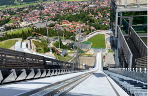 Canon druckt das längste digitale Foto der Welt Schattenbergschanze in Oberstorf