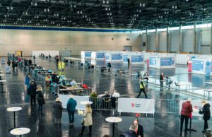 Covid-19-Impfungen in der Messe Wien