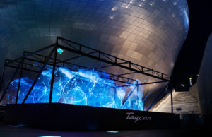 Hologramm-Inszenierungen bei Taycan-Launch in Südkorea
