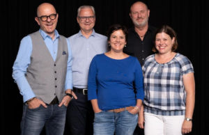 NürnbergMesse: event-ex ist neue Auslandsvertretung für Schweiz und Liechtenstein Peter Plan (links) und das Team der event-ex ag (Foto: event-ex ag/Ajas Kulici)