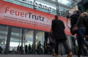 Eingang zur FeuerTrutz (Foto: NuernbergMesse/Thomas Geiger)