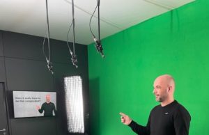 Raumtechnik öffnet Greenscreen-Studio für hybrides Live-Marketing Greenscreen-Studio (Fotos: Raumtechnik)