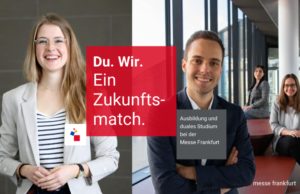 Messe Frankfurt startet neue Ausbildungskampagne Kampagnen-Visual (Foto: Messe Frankfurt)