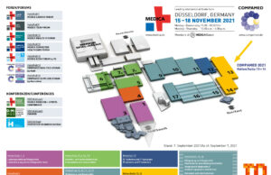 Compamed 2021 wechselt in die Hallen 13 und 14 Geländeplan (Quelle: Messe Düsseldorf)