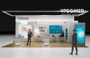 Messerli kreiert globales Messekonzept für Ypsomed Neuer Auftritt von Ypsomed (Foto: Messerli)