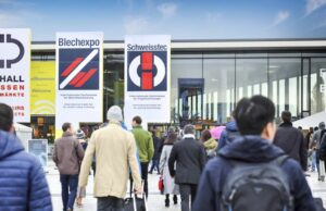 Eingang zur Blechexpo (Foto: P.E. Schall GmbH & Co.KG )