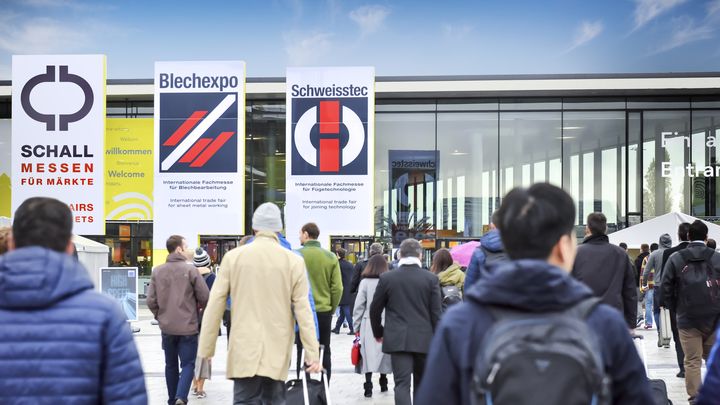 Eingang zur Blechexpo (Foto: P.E. Schall GmbH & Co.KG )