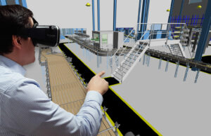 Sehr hohe Immersion mit einer VR-Brille (Foto: CAD Schroer GmbH)