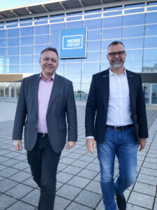 Michael Kynast und Sven Lindig (von links, Foto: Messe Erfurt GmbH)