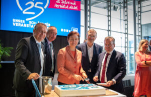 Michael Kynast (links) mit Gästen (Foto: Messe Erfurt GmbH/Dennis Schmelz)