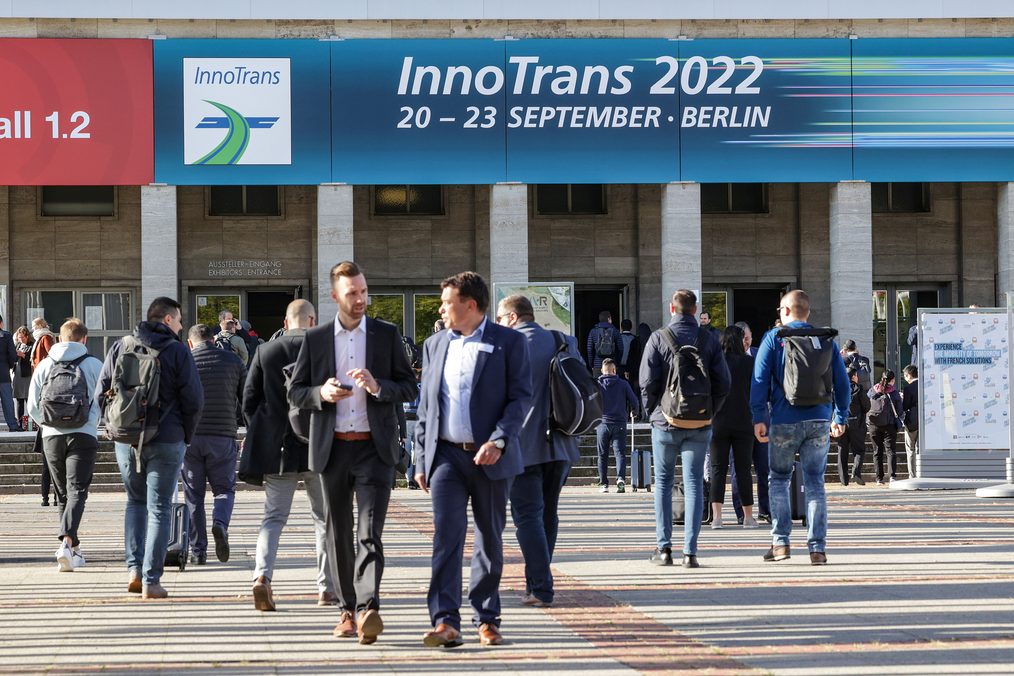 Eingang zur InnoTrans 2022 (Foto: Messe Berlin)