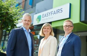 Matt Benyon, Anne Lafère und Eric Everard (von links, Foto: Easyfairs)