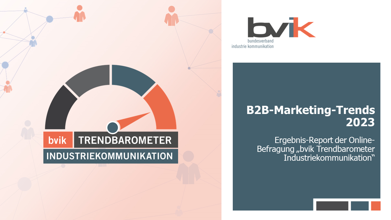 Trendbarometer Industriekommunikation 2023 (Foto: bvik)