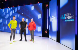 Sebastian Schäffler, David Beck und Georg Beier (von links, Foto: b&b eventtechnik)