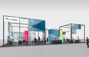 Rendering des Fraunhofer-Messeauftritts (Foto: mac. brand spaces GmbH)
