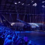 Boeing 787 Roll In Event Halle 7 LHT FRA