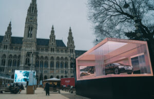 3D-Inszenierung auf dem Wiener Rathausplatz (Fotos: Porsche Media & Creative 2023/wexplore)