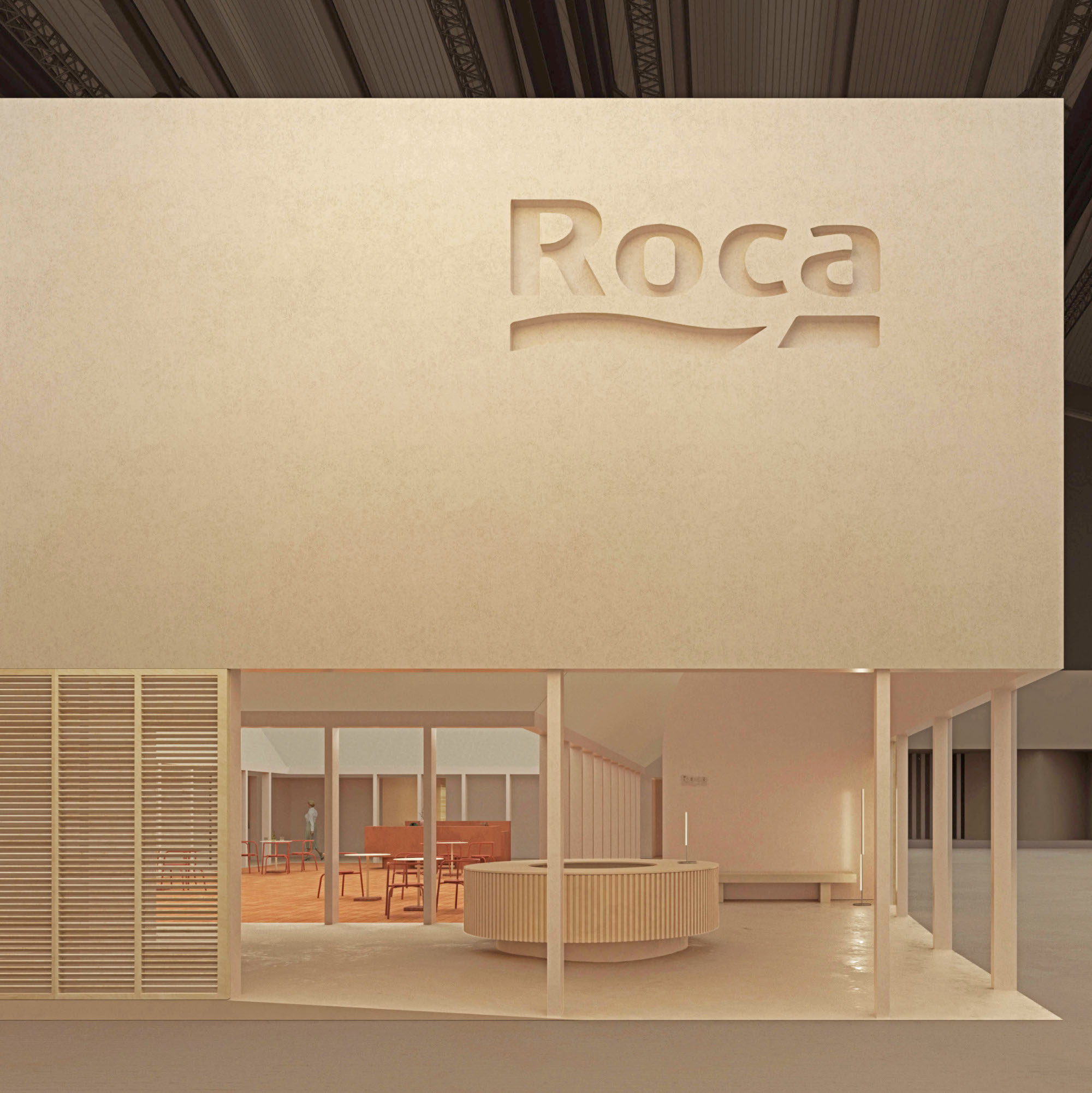 Roca-Pavillon auf der ISH 2023 (Renderings: ET Global)