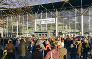 Eingang zur Jagen und Fischen 2023 (Foto: Messe Augsburg)