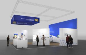 Bayerisches Staatsministerium mit Excite by E3 auf der didacta Bayerisches Staatsministerium für Unterricht und Kultus bei der didacta 2023 (Renderings: E3 World GmbH)