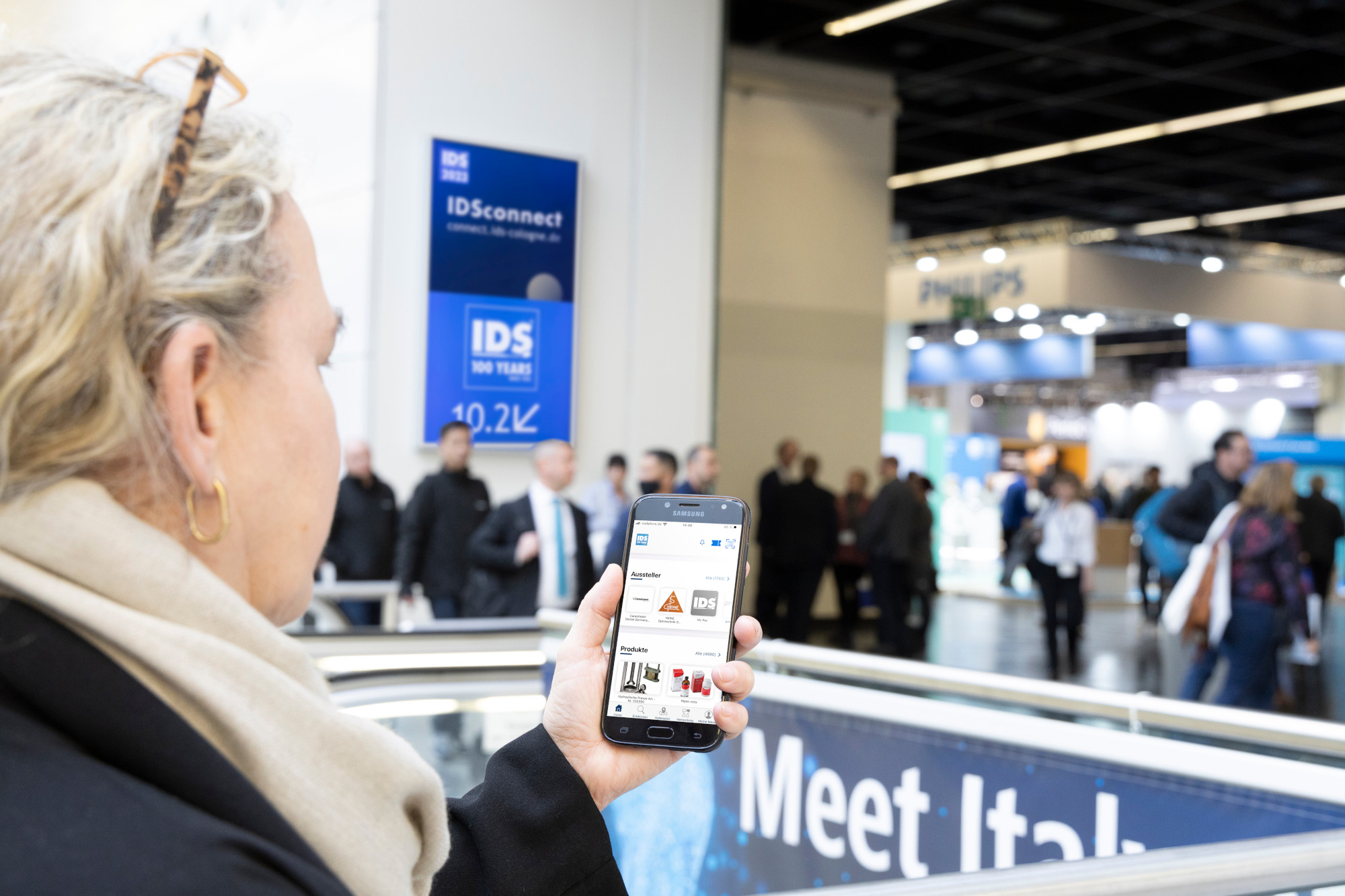 Lead+Meet-App bei der IDS (Foto: Koelnmesse/Harald Fleißner)