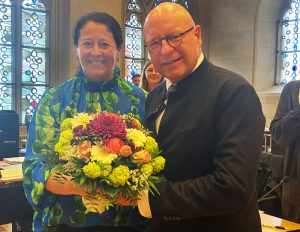 Oberbürgermeister Markus Lewe mit Dr. Maria Näther (Foto: Stadt Münster)