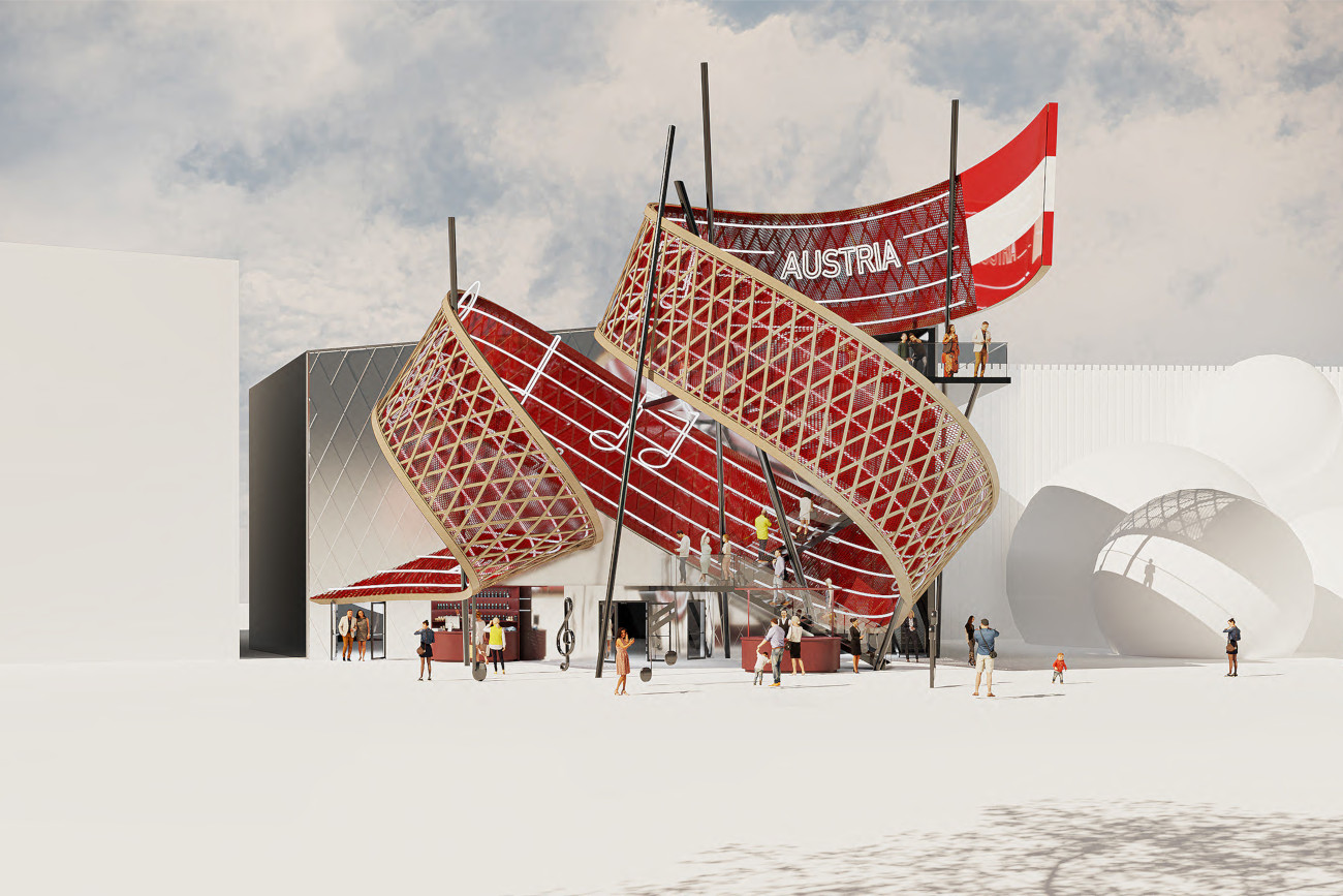 Österreich-Pavillon für die Expo 2025 (Foto: BWM Designers & Architects)
