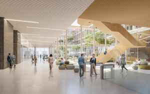 Visualisierungen des möglichen Verwaltungsneubaus (Fotos: moka studio)