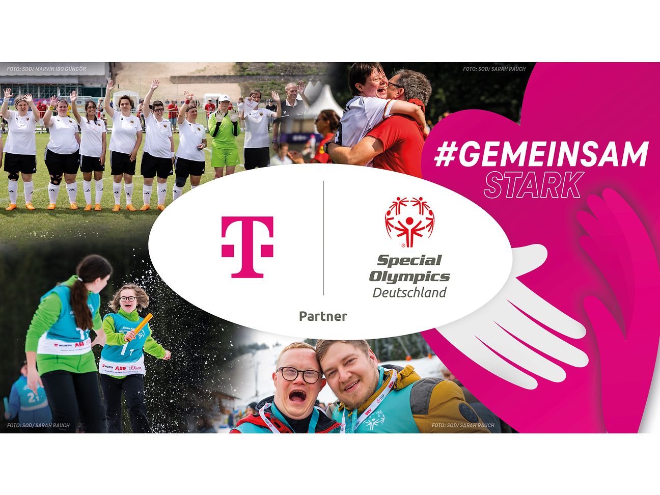 Deutsche Telekom startet Partnerschaft mit dem Verband Special Olympics Deutschland (Foto: SOD I Sarah Rauch (3), SOD I Marvin Ibo Güngör (1))