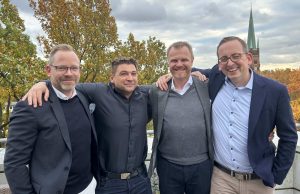 Arne Beismann, Christian Carrero, Andreas Stelly und Frederik Bartels (von links, Foto: Kern & Stelly)