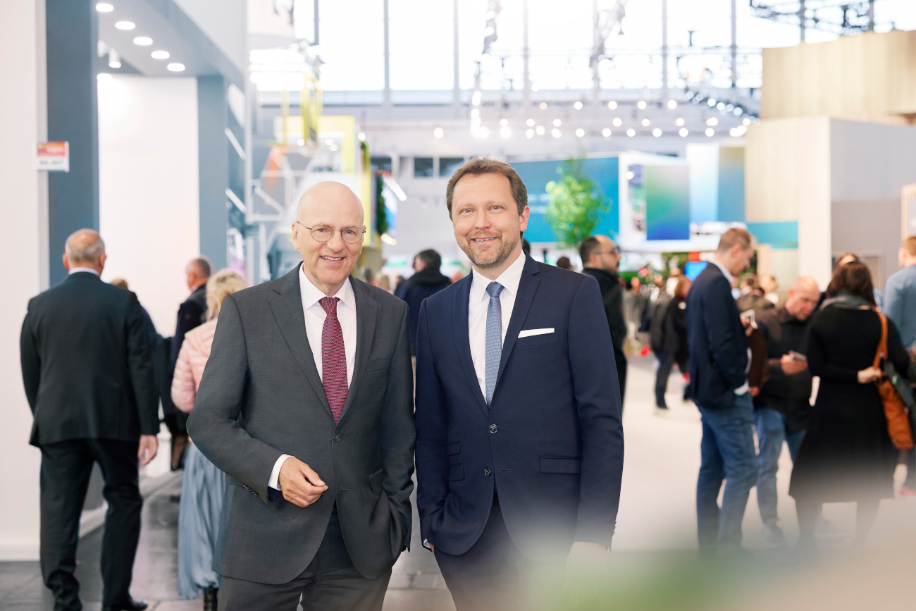 Dr. Reinhard Pfeiffer und Stefan Rummel (von links, Foto: Messe München)