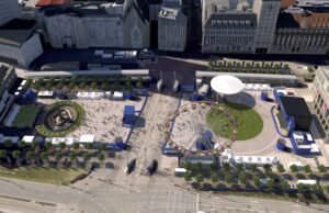 Geplante Fan Zone Augustusplatz (Fotos: Stadt Leipzig 2024)