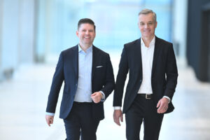 Heiko M. Stutzinger und Uwe Fischer (von links, Foto: Hamburg Messe und Congress/Michael Zapf)