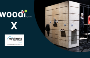 myclimate Impact-Label für das Messestandsystem woodï (Foto: meplan)