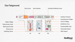 Hallenplan der OutDoor by ISPO 2024 (Foto: Messe München)