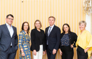 Dr. Heinz Schödl (Bundesdenkmalamt), Dr. Saskia Wallner, Vivienne Hödl , Dr. Christoph Bazil (Bundesdenkmalamt), Ina Lins, Christiane Beisl (Bundesdenkmalamt) (von links, Foto:  Bundesdenkmalamt)