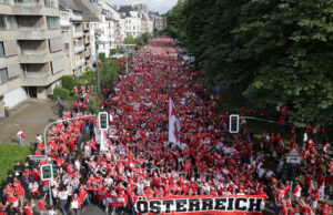 Fanwalk bei der Euro 2024 (Foto: Landeshauptstadt Düsseldorf/David Young)