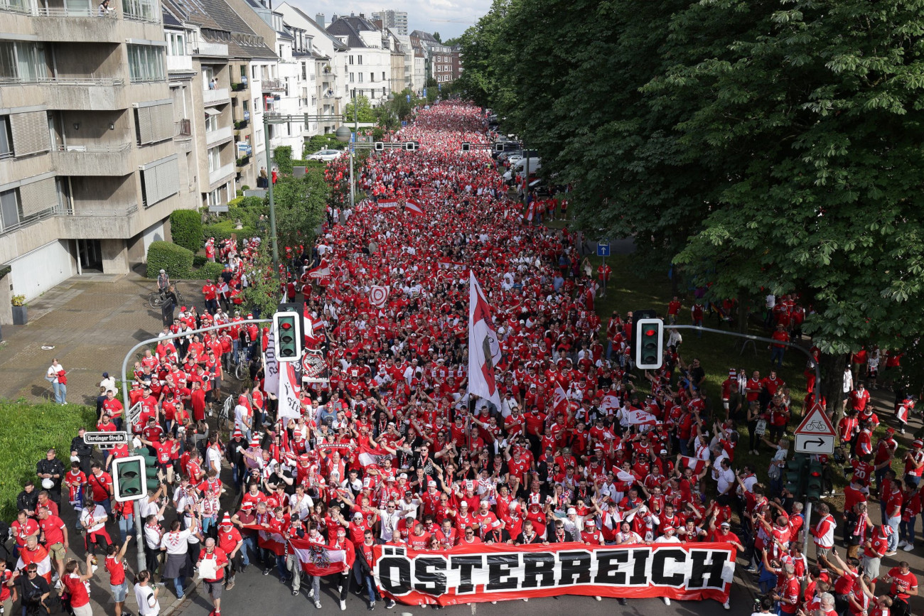 Fanwalk bei der Euro 2024 (Foto: Landeshauptstadt Düsseldorf/David Young)