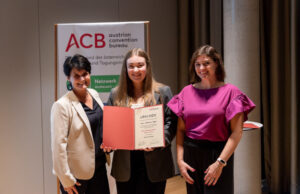 Renate Androsch-Holzer, Anna-Katharina Seper und Michaela Schedlbauer-Zippusch (von links, Foto: Austrian Convention Bureau/convention-photography.at)