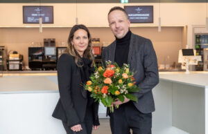 Dr. Nadine Lehrieder mit Dr. Martin Kassubek (Foto: NürnbergMesse/Thomas Geiger)