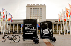 Mobile Poster Bikes bei der Messe Berlin (Fotos: fritz-kola)