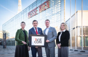 Viecon-Geschäftsführerin Katharina Weishaupt, Wirtschaftsstadtrat Peter Hanke, Wien Holding-Geschäftsführer Oliver Stribl und Viecon-Geschäftsführerin Martina Candillo (von links, Foto: David Bohmann)