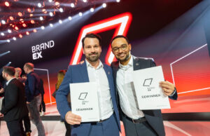 Alexander Beier und Gregory Anderson von NIO (von links, Foto: Oliver Wachenfeld Fotodesign)