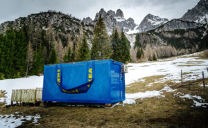 Die Ikea Schlummertasche in den Salzburger Alpen (Fotos: Ikea Österreich)
