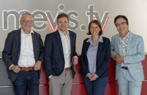 Hans-Joachim Spies, Oliver Fritz, Tina Hienerwadel und Kurt-Peter Zirn (von links, Foto: mevis.tv)